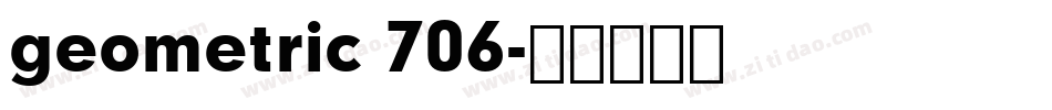 geometric 706字体转换